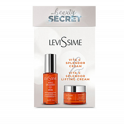 BEAUTY SECRET PACK VITA C SPLENDOR: — Интеллектуальный крем с витамином с, 50 мл + лифтинг-крем для шеи и декольте, 50 мл LeviSsime, набор