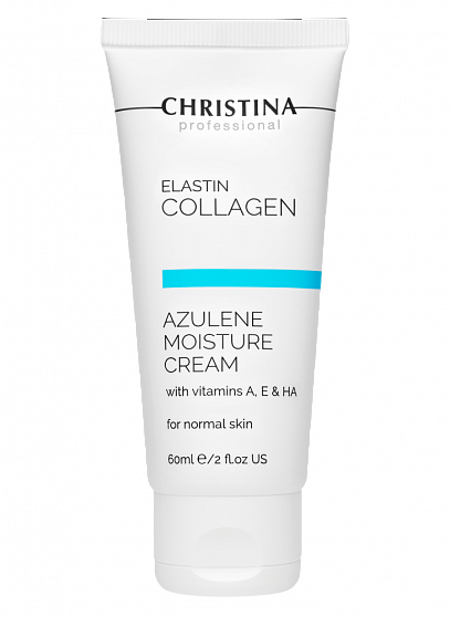 Elastin Collagen Azulene Moisture Cream with Vitamins A, E & HA for normal skin,60