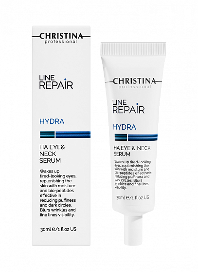 Christina Line Repair Hydra Ha Eye & Neck Serum – Сыворотка для кожи вокруг глаз и шеи с гиалуроновой кислотой, 30 мл