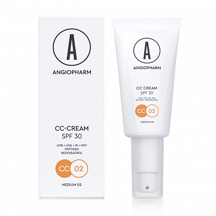 CC крем SPF 30 medium 02 АНГИОФАРМ, 30 мл