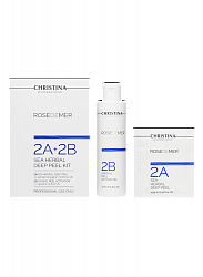 Christina Rose de Mer Sea Herbal Deep Peel Kit – Набор для пилинга (порошок х 20 саше + 2 активатора)