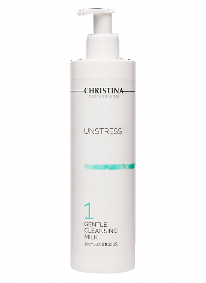 Christina Unstress Gentle Cleansing Milk – Нежное очищающее молочко (шаг 1), 300 мл