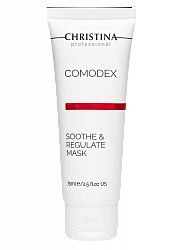 Christina Comodex Soothe & Regulate Mask – Успокаивающая себорегулирующая маска, 75 мл