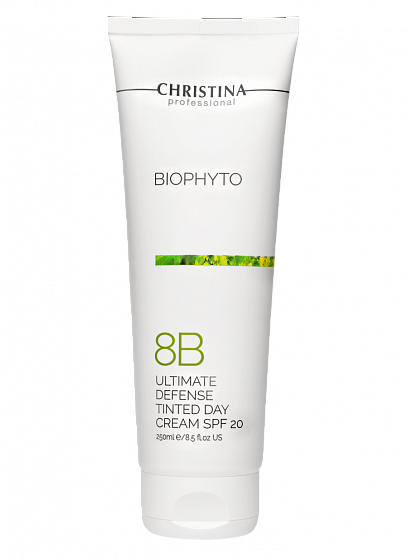 Christina Bio Phyto Ultimate Defense Tinted Day Cream – Дневной крем«Абсолютная защита» SPF 20 с тоном (шаг 8b), 250 мл