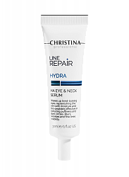 Christina Line Repair Hydra Ha Eye & Neck Serum – Сыворотка для кожи вокруг глаз и шеи с гиалуроновой кислотой, 30 мл
