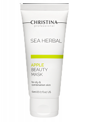 Christina Sea Herbal Beauty Mask Apple for oily and combination skin – Маска красоты для жирной и комбинированной кожи «Яблоко», 60 мл