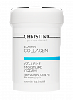 Christina Elastin Collagen Azulene Moisture Cream with Vit. A, E & HA for normal skin – Увлажняющий крем с витаминами A, E и гиалуроновой кислотой для нормальной кожи «Эластин, коллаген, азулен», 250 мл