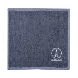 Полотенце брендированное АНГИОФАРМ, серое 30*30, пл. 500гр./кв.м.