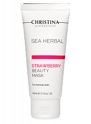 Christina Sea Herbal Beauty Mask Strawberry for normal skin – Маска красоты для нормальной кожи «Клубника», 60 мл